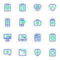 Emergency medicine vector icons set Royalty Free Stock Photo