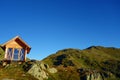 Emergency mountain huts located on the border of Italian and Austrian Alps in Hohe Tauern, Austria