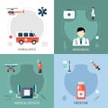 Emergency Paramedic Icons Set