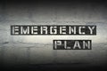 Emergency plan gr