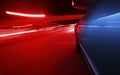 Emergency police car light blur at night Royalty Free Stock Photo