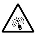 Emergency Position Indicating Radiobeacon Symbol Sign, Vector Illustration, Isolate On White Background Label. EPS10 Royalty Free Stock Photo