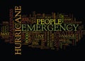 Emergency Preparedness For A Hurricane Word Cloud Concept