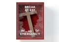 Emergency Red Box With Crucifix Royalty Free Stock Photo