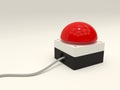 Emergency red stop button Royalty Free Stock Photo
