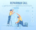 Emergency Repairman Call of Online Service Banner