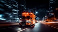 Emergency response ambulance speeding with sirens, racing through city street to attend urgent call