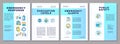 Emergency response blue brochure template
