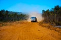 Emergency Response Fire Truck in the Bush Royalty Free Stock Photo