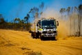 Emergency Response Fire Truck in the Bush Royalty Free Stock Photo