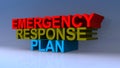 Emergency response plan on blue