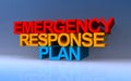 emergency response plan on blue