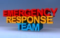 emergency response team on blue Royalty Free Stock Photo