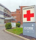 Emergency room entrance Columbia Memorial Hospital, Hudson New York Royalty Free Stock Photo