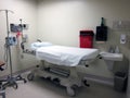 Emergency room stretcher in clinic