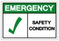 Emergency Safety Condition Symbol, Vector Illustration, Isolate On White Background Label. EPS10