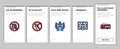 emergency safety security danger onboarding icons set vector