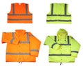 Emergency safety vest and jacket Royalty Free Stock Photo