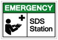 Emergency SDS Station Symbol Sign, Vector Illustration, Isolate On White Background Label .EPS10 Royalty Free Stock Photo