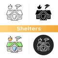 Emergency shelter icon