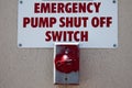 Emergency Shut-off Switch Royalty Free Stock Photo