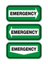 Emergency signs - green sign