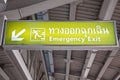 Emergency signs with yellow light Royalty Free Stock Photo
