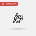 Emergency Simple vector icon. Illustration symbol design template for web mobile UI element. Perfect color modern pictogram on Royalty Free Stock Photo