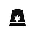 Emergency siren icon. Ambulance and police flasher