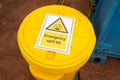 Emergency spill kit containment box - Safety equipment. Royalty Free Stock Photo