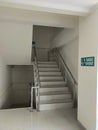 emergency stairs in a multi-storey building