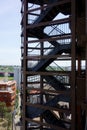 Emergency stairs on the outer wall Royalty Free Stock Photo