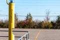 An Emergency Station in a Public Parking Lot Royalty Free Stock Photo