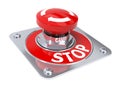 Emergency stop button Royalty Free Stock Photo