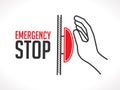 Emergency stop button - concept icon