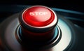 Emergency Stop Button with Red Light Indicator