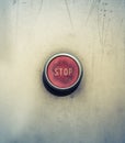 Emergency Stop Button Royalty Free Stock Photo