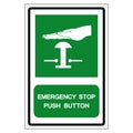 Emergency Stop Push Button Symbol Sign, Vector Illustration, Isolate On White Background Label .EPS10 Royalty Free Stock Photo