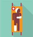 Emergency stretcher Vector Illustration