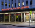 Emergency and Trauma Center sign at Harborview Medical Center in Seattle Royalty Free Stock Photo