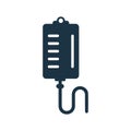 Emergency, treatment dropper icon. Simple editable vector design isolated on a white background