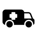 Emergency vain vector glyph flat icon