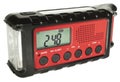 Emergency weather radio with rechargeable batteries Royalty Free Stock Photo