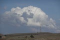 Emerging clouds on the sky