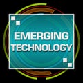 Emerging Technology Black Technical Circle