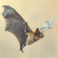 Inquisitive Insect-Eating Bat, AI generated