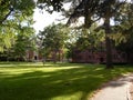 Emerson Hall and Sever Hall, Harvard Yard, Harvard University, Cambridge, Massachusetts, USA Royalty Free Stock Photo
