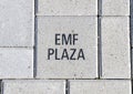 EMF plaza brick, EMF Plaza, National ACEP Headquarters, Dallas, Texas