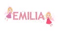 Emilia female name with cute fairy tale