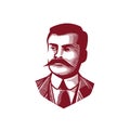 Emiliano Zapata - Engraving